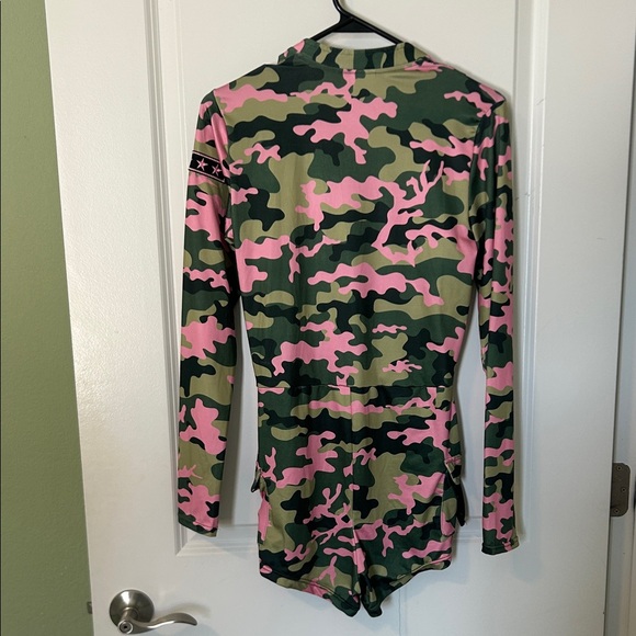 Spirit Pink and Green Camouflage Women's Halloween costume - Picture 5 of 10